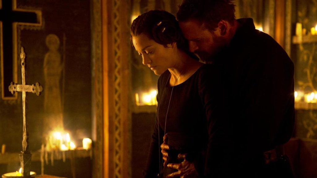 Marion Cotillard and Michael Fassbender as the Macbeths. Credit: Studio Canal